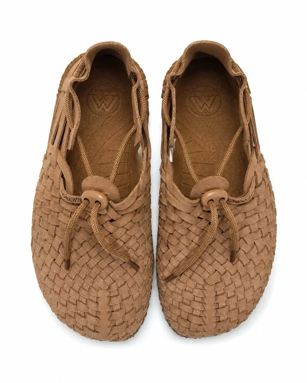 Malibu Unisex Sandals Latigo SUEDE Weave Shoe Vegan W 8 M 5 EUC